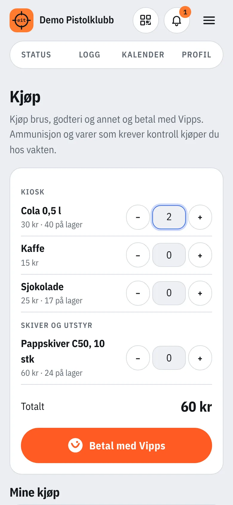 Kjøp brus og godteri med Vipps